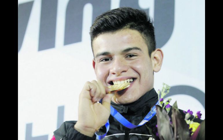 Rodrigo Diego ganó ayer la medalla de oro y seguramente dará de que hablar con su talento en los próximos años. NTX /