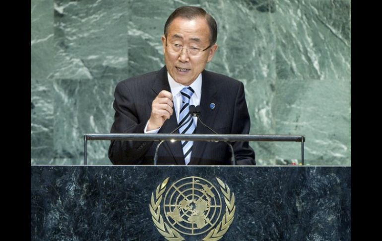 Ban Ki-moon señala que la solución a la crisis debe estar basada en un pacífico arreglo de las disputas. ARCHIVO /
