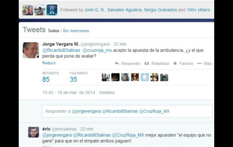 Esta fue la respuesta en internet que lanzó el propietario del Rebaño. Twitter: @JorgeVergara. ESPECIAL /