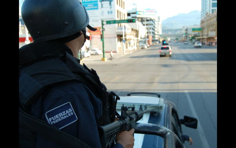 Elementos de la Policía Federal se encuentran en la entidad ante el paro de labores de los policías estatales. ARCHIVO /