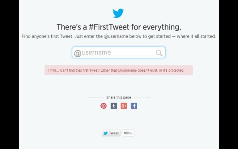 La aplicación para recordar tu primer tuit se utiliza de una manera sencilla. ESPECIAL /