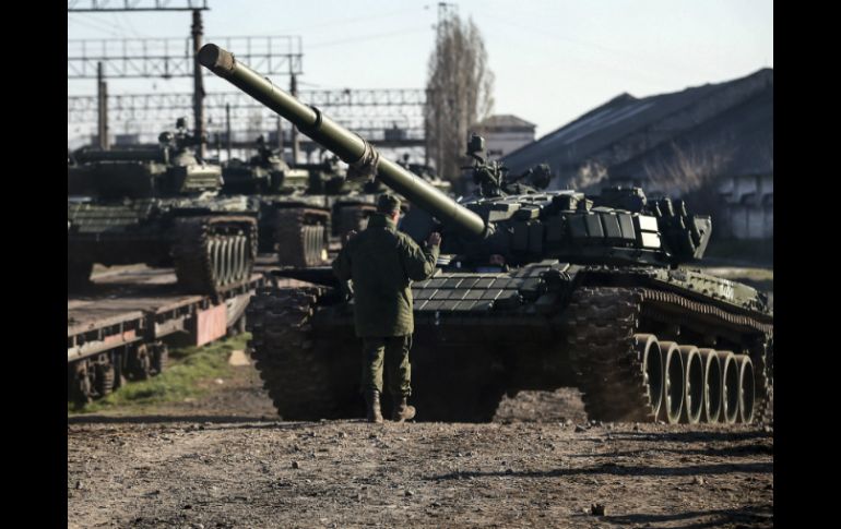 Cerca de 100 mil soldados rusos fueron desplegados en la frontera de Rusia con Ucrania. AFP /