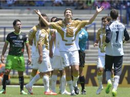 Los de la UNAM ganaron a Chiapas y el técnico visitante salió bastante molesto. AP /
