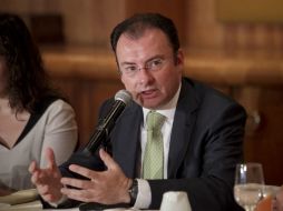 Luis Videgaray afirma que las reformas en México buscan incrementar el crecimiento potencial y de la economía. ARCHIVO /