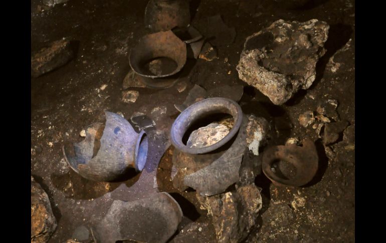 Las piezas fueron encontradas de manera fortuita en trabajos de excavaciones y colocación de drenajes. ARCHIVO /