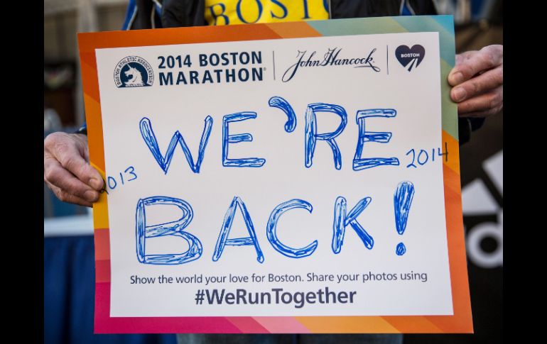 A un año del doble atentado de bomba, Boston celebra su tradicional carrera edición 2014 con una estricta seguridad. AFP /