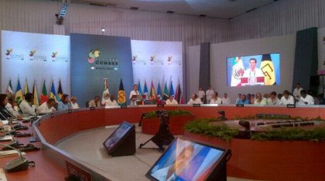 Enrique Peña Nieto inaugura la III Cumbre México-CARICOM en Yucatán. TOMADA DE @VRubioMarquez  /