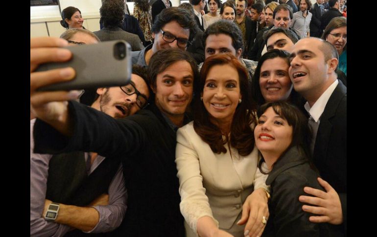 La imagen fue publicada por la presidenta de Argentina en su cuenta de Twitter. ESPECIAL /