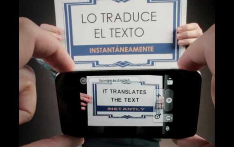 El Word Lens permite traducir textos en inglés, español, francés, alemán, italiano, portugués y ruso con sólo dirigir la cámara. ESPECIAL /