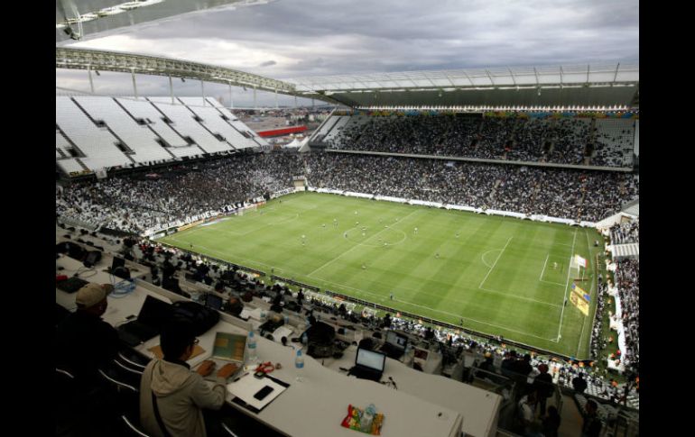 Vista general del estadio Arena Corinthians, en Sao Paulo. EFE /
