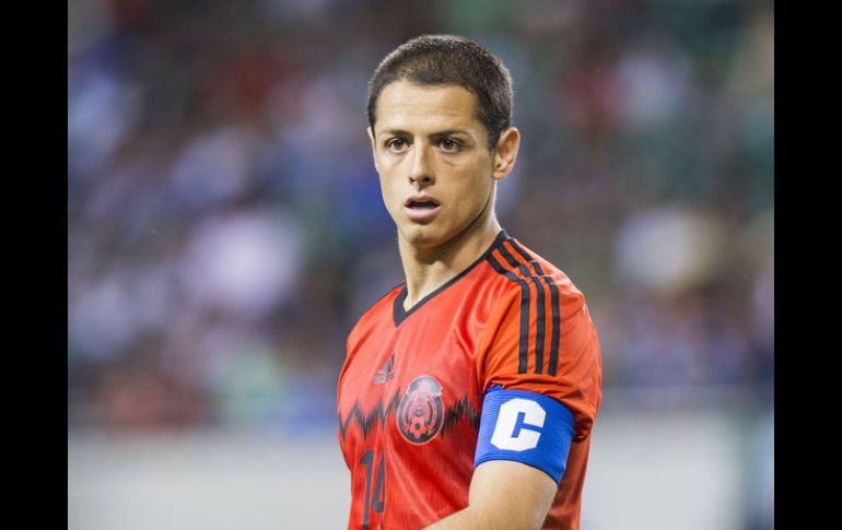 El 'Chicharito' Hernández señaló espera estar en el once inicial el próximo viernes ante Portugal. MEXSPORT /