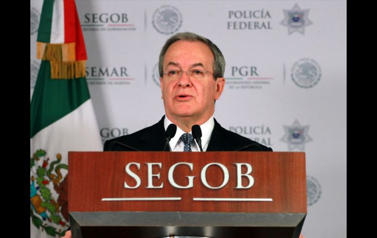Monte Alejandro Rubido García, titular de la Comisión, en una conferencia de prensa dio a conocer detalles de la detención. ARCHIVO /