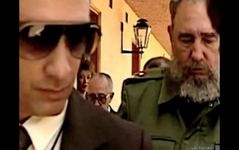 Juan Reinaldo Sánchez (i) cuidaba la seguridad de Fidel Castro (d). Imagen tomada de www.bbc.co.uk  /