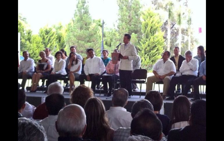 Enrique Peña Nieto afirma que los beneficios de la reforma se reflejarán en el muy corto plazo. TOMADA DE @RicardoMCorral  /
