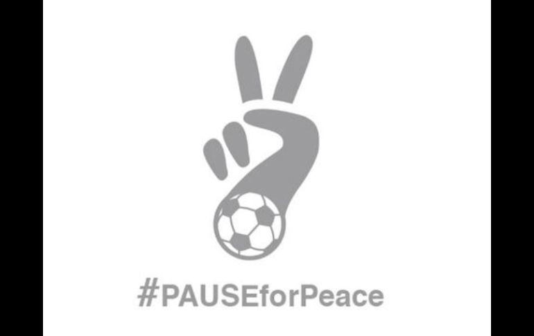 Logo de la iniciativa #PAUSEforPeace, cuyo objetivo es pedir por la paz en los cinco continentes. Foto: @SSFranciscol. ESPECIAL /