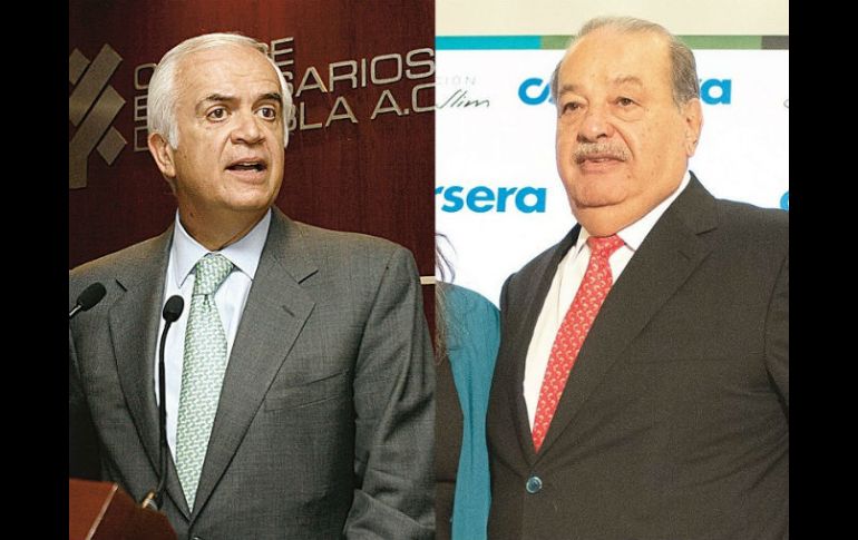 Innovación. Pedro Aspe Armella y Carlos Slim. CUARTOSCURO  /