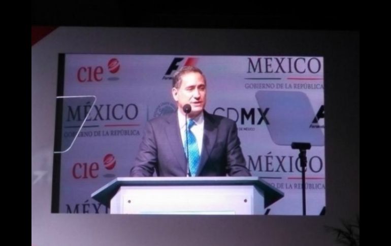 El presidente de la CIE, Alejandro Soberón, comenta que es el momento idóneo para la F1 en México.  /