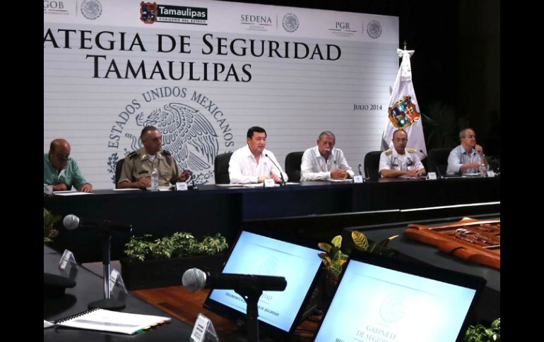 Osorio Chong evalúa los resultados de la Estrategia de Seguridad Tamaulipas. NTX /