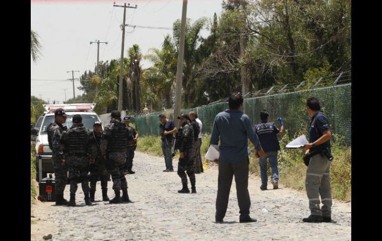 En una brecha del predio Santa María de Tlajomulco de Zúñiga, fue encontrado un hombre asesinado.  /