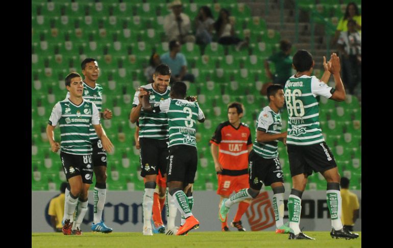 Santos Laguna marcha en el sexto lugar de la tabla general del Apertura 2014. MEXSPORT /
