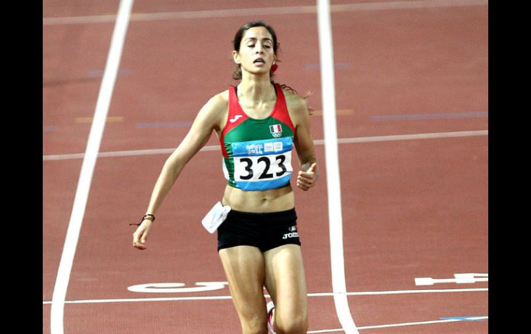 Paola Morán terminó en el quinto lugar de clasificación de los 400 metros con obstáculos femenil, de los Juegos de Nanjing 2014.  /