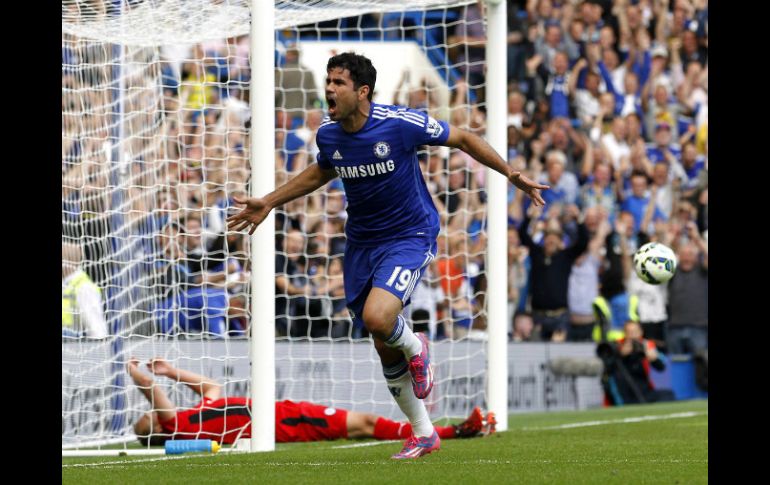 Al minuto 63 cuando Diego Costa (foto) pone el 1-0. El gol de la tranquilidad lo consigue el belga Eden Hazard (77). AFP /