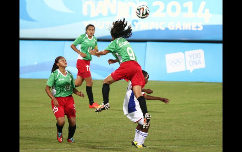 La Selección femenil mexicana sub 15, muy cerca de avanzar a la final de los Juegos Olímpicos de la Juventud Nanjing 2014. ARCHIVO /
