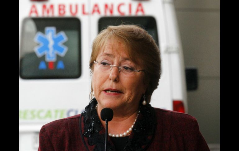 La presidenta de Chile, Michelle Bachelet asegura que el atentado no la va a atemorizar. EFE S. Silva  /