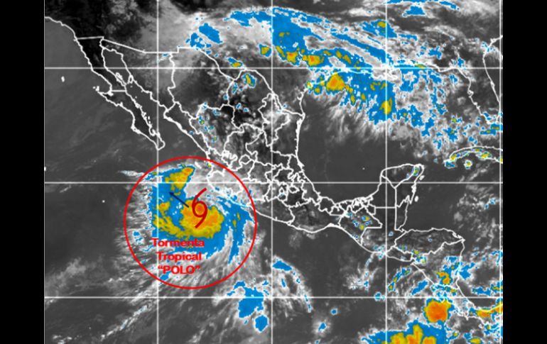 El ciclón se localiza a 290 kilómetros al sur de Cabo Corrientes, Jalisco. TWITTER  @conagua_clima  /