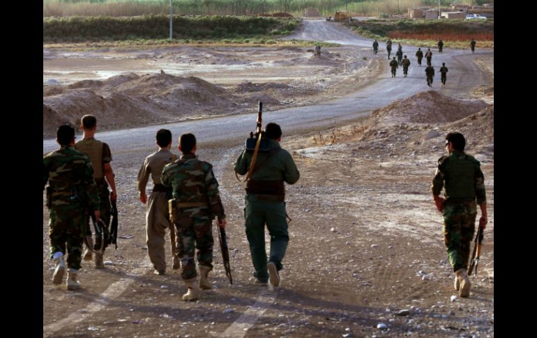 Los kurdos están presentando una dura resistencia al avance del EI, que en junio proclamó un califato en Irak y Siria. AFP  S. Hamed  /