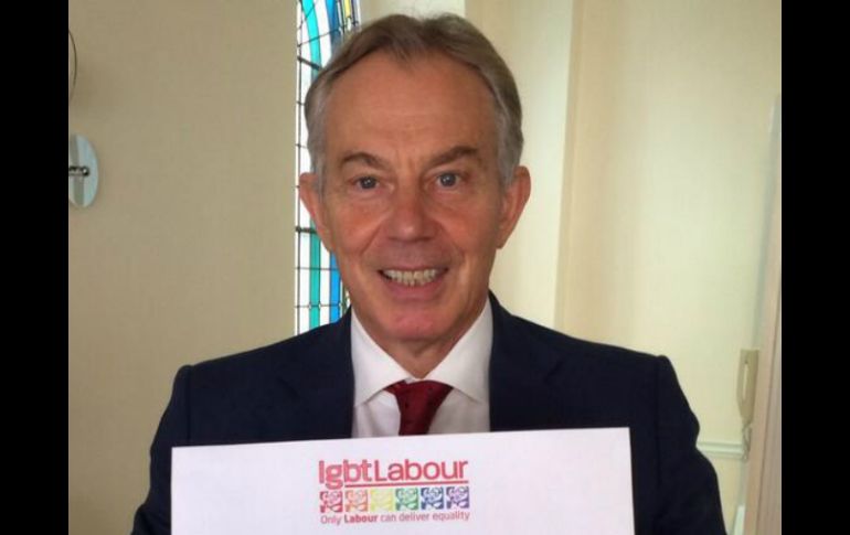 Blair afirma estar orgulloso de su trabajo a favor de los homosexuales. TWITTER / @tonyblairoffice.