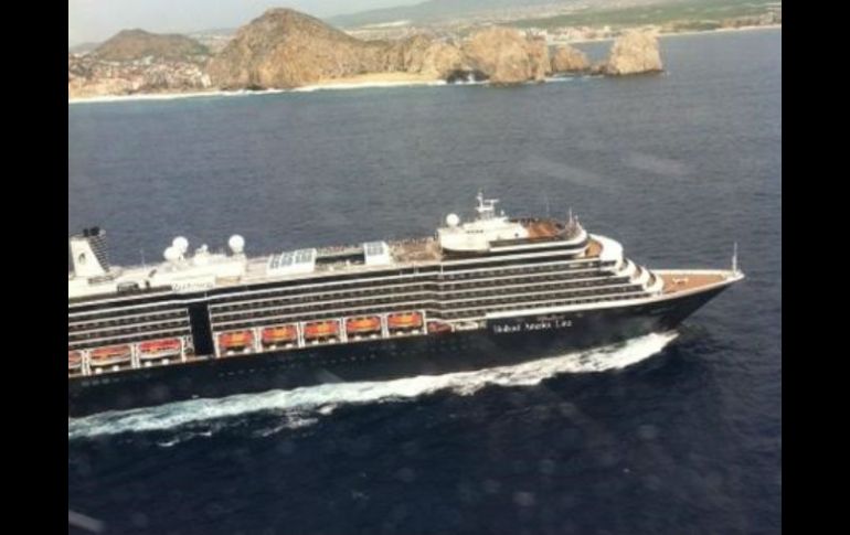 Ruiz Massieu, secretaria de Turismo, comparte imágenes del barco en un sobrevuelo. TWITTER / @ruizmassieu