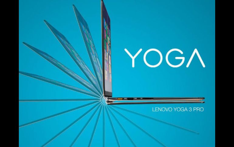 La Yoga Tablet 2 puede mantenerse erguida y sostenida en distintas inclinaciones. TWITTER / @lenovo