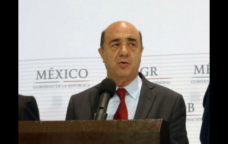 Jesús Murillo Karam, procurador General de la República, informó los avances en el caso. NTX /
