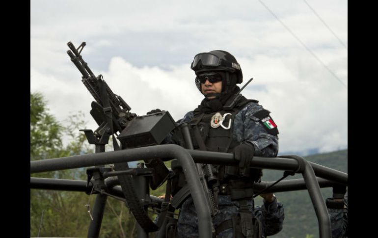 Elementos de la Gendarmería se encuentran en Guerrero. AFP / R. Schemidt