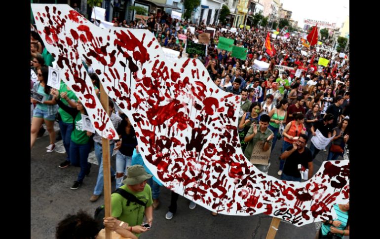 Manifestantes de todo el país muestran su indignación por la ola de violencia que sufre México. EFE / ARCHIVO