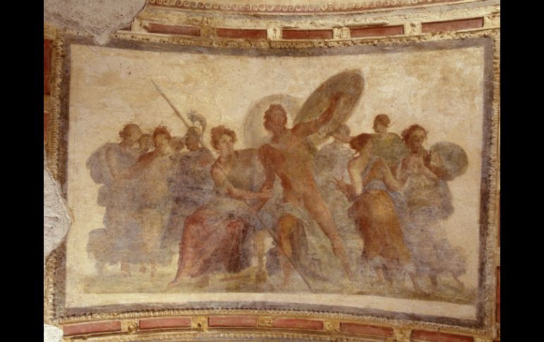 Pintores del siglo XV se inspiraron en los frescos aún visibles en el techo de la Domus Aurea. EFE /