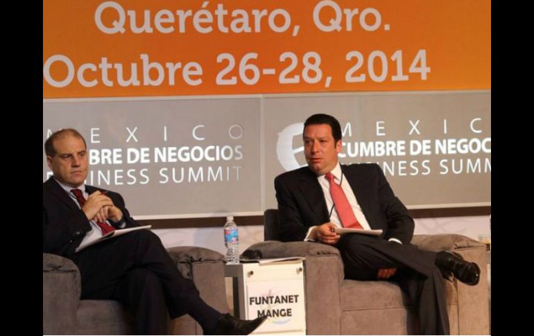 El titular de la Concamin, Francisco Funtanet en su participacipación de la Cumbre de Negocios en Querétaro. TWITTER / @CONCAMIN