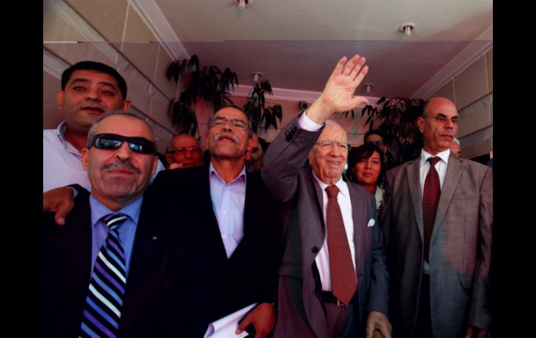 Líderes del movimiento tunecino Nidaa Tunes, ganadores de las elecciones legislativas de este día. EFE / STR