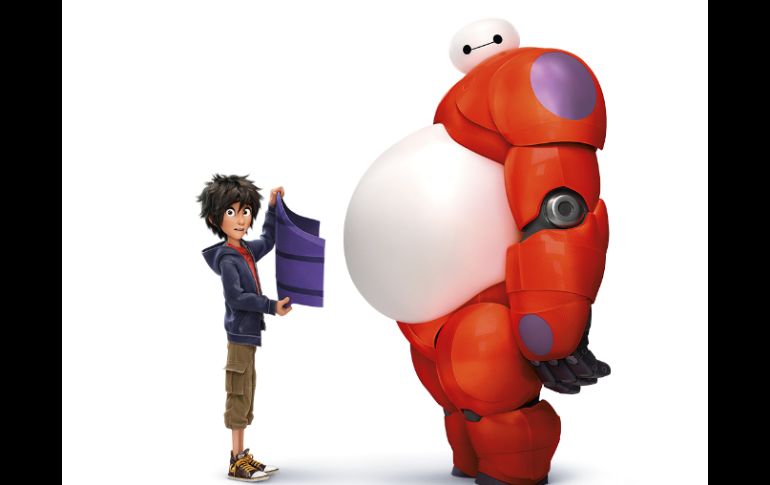 'Big Hero 6' se centra en la historia del robot inflable Baymax y su amigo, el niño prodigio Hiro, de la historieta de Marvel. ESPECIAL / disney.com