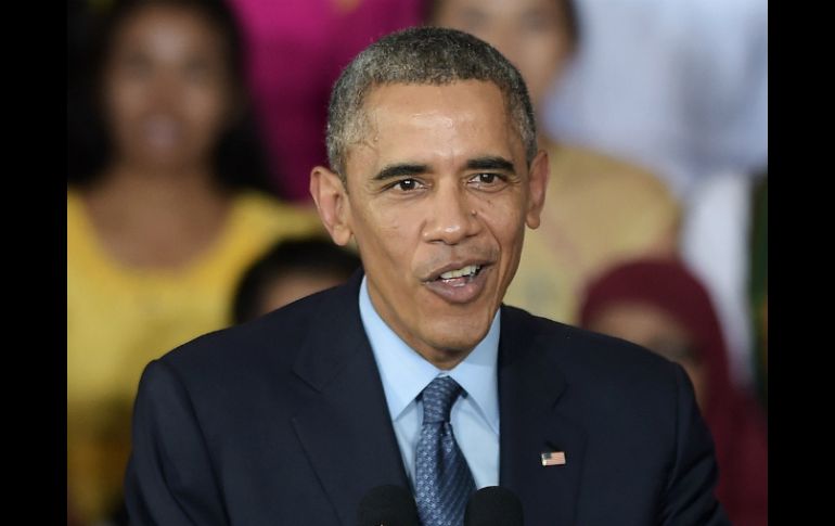 El Presidente estadounidense aboga por la transición a 'una economía de energías verdes'. AFP / C. Archambault