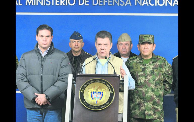 POSTURA. Juan Manuel Santos exigió la liberación del militar para continuar las pláticas. NTX /