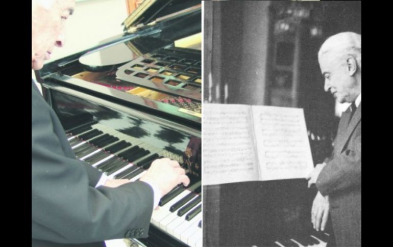 Dos personajes que son orgullo en sus respectivos estados y a nivel nacional, el pianista Vázquez y el compositor Ponce. ESPECIAL / CORTESÍA FAMILIA VÁZQUEZ