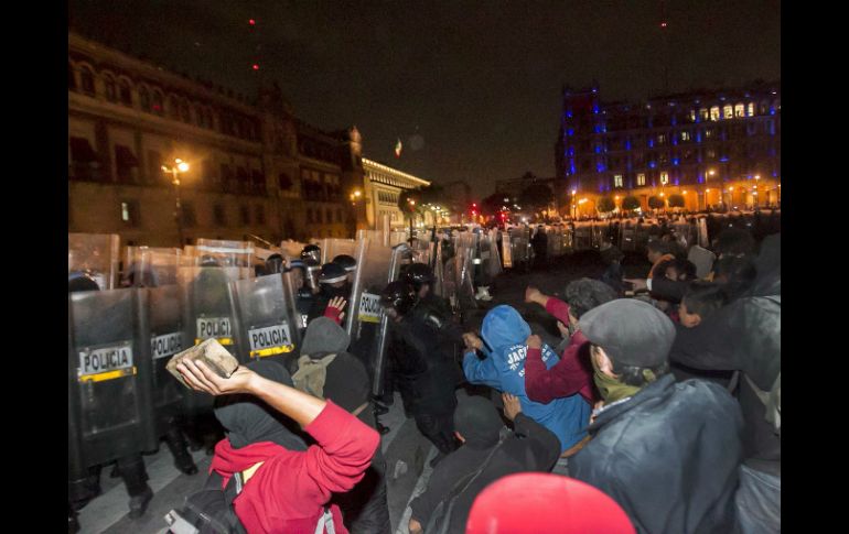 Los jóvenes fueron detenidos el pasado 20 de Noviembre tras los disturbios que se realizaron en el Palacio Nacional. SUN / ARCHIVO