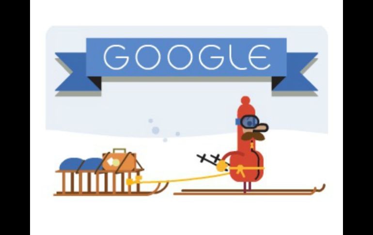El ''doodle'' navideño de Google puede compartirse con los amigos en redes sociales. ESPECIAL /