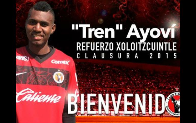 Ayoví ya conoce el futbol mexicano y ahora lo hará en el máximo circuito. TWITTER / @Xolosoficial