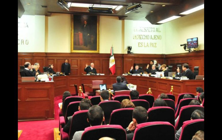Los ministros Zaldívar y Aguilar empatan y las votaciones continuarán hasta que uno de ellos obtenga seis votos. NTX / ARCHIVO