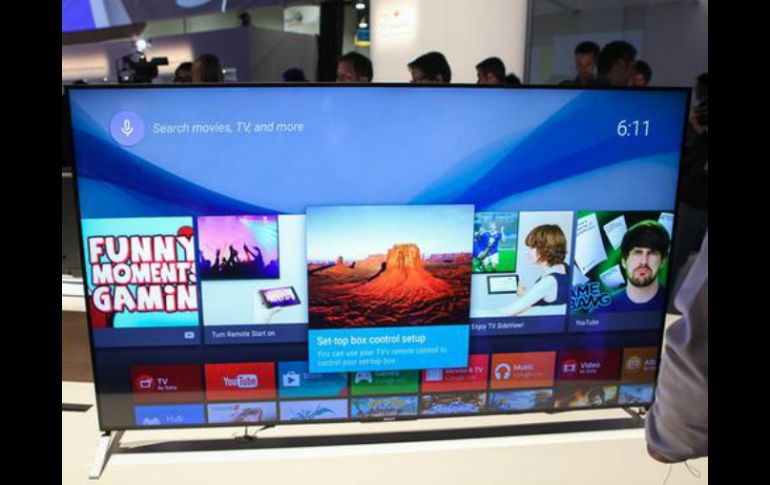 El Android TV de Sony está siendo demostrado en el Consumer Electronics Show 2015 en las Vegas, Nevada. TWITTER / @androidcentral