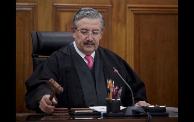 Luis María Aguilar hace un reconocimiento a todos los servidores públicos del Poder Judicial de la Federación. SUN / ARCHIVO