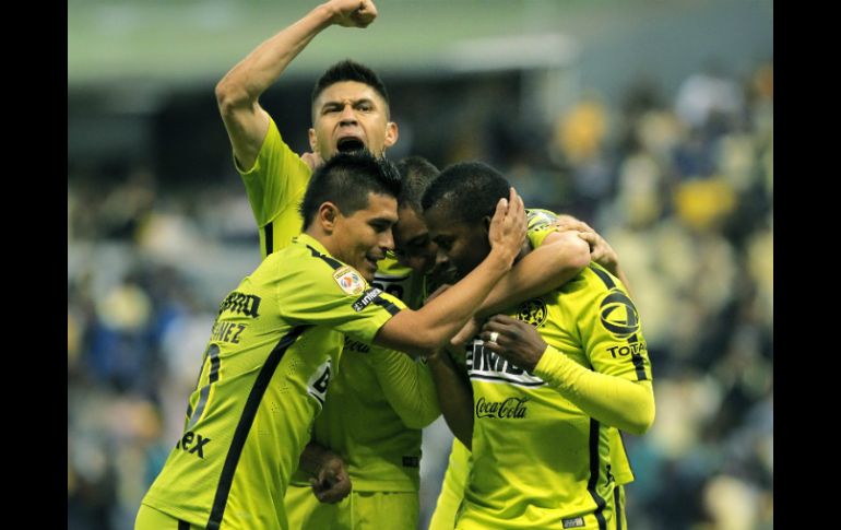 Las Águilas comienza de la mejor forma la defensa de su título en el Torneo Clausura 2015. EFE / J. Méndez